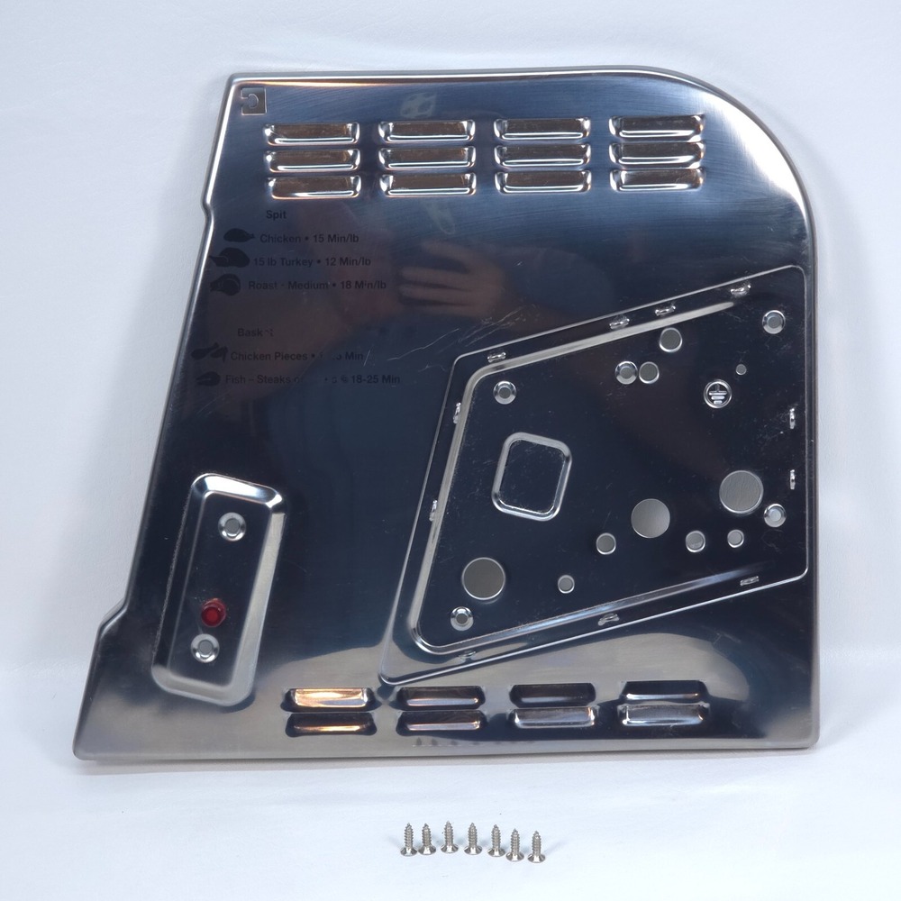 Ronco Showtime Rotisserie OEM Replacement Chrome RIGHT Side‎ Panel 4000 5000